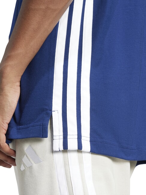 3 STRIPES Tricou polo cu m&acirc;necă scurtă albastru - maiou Polo