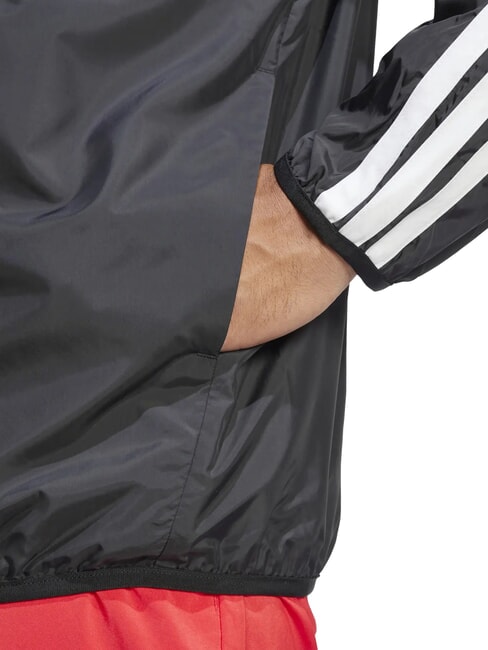 3 STRIPES Jachetă sport cu glugă negru - Geci de bărbați