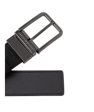 ARMANI EXCHANGE A|X LOGO ALL OVER Curea reversibilă fier negru/forjat - Curele - 3