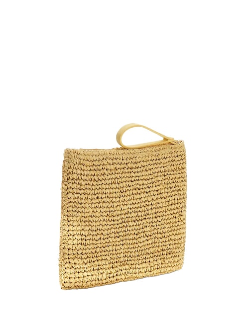 RAFFIA Geantă de m&acirc;nă nisip nud - Genți femei