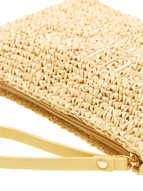 RAFFIA Geantă de m&acirc;nă nisip nud - Genți femei