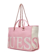 GUESS LOGO Geantă de m&acirc;nă/umăr roz flori sălbatice - Genți femei - 3