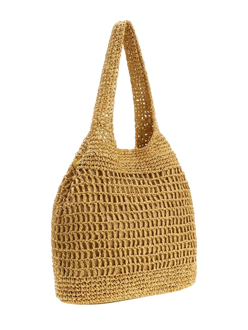 RAFFIA Geantă de plajă de umăr nisip nud - Genți femei