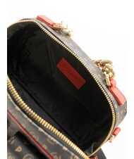 POLLINI HERITAGE Geanta de mana cu buzunare lac negru - Genți femei - 4