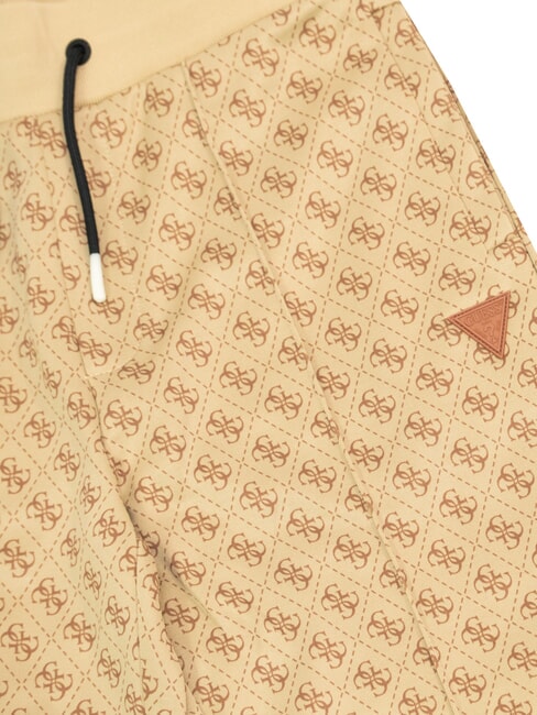 KIDS ACTIVE Pantaloni de trening 4g aop bej alb - Pantaloni pentru copii