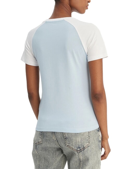 RAGLAN Tricou de bumbac albastru de ceață - tricou