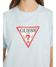 GUESS JEANS SS CN BOXY ICONIC  Tricou din bumbac albastru aerian - tricou - 3