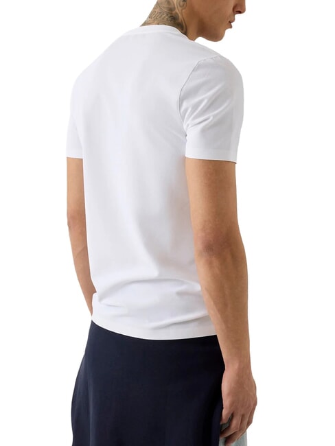 NEW TECH STRETCH Tricou cu m&acirc;necă scurtă alb purpuriu - tricou