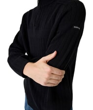 GUESS JEANS ZIP Pulover de bumbac jetbla - Pulovere pentru bărbați - 3