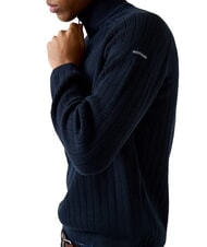 GUESS JEANS ZIP Pulover de bumbac ocean &icirc;ndrăzneț - Pulovere pentru bărbați - 3