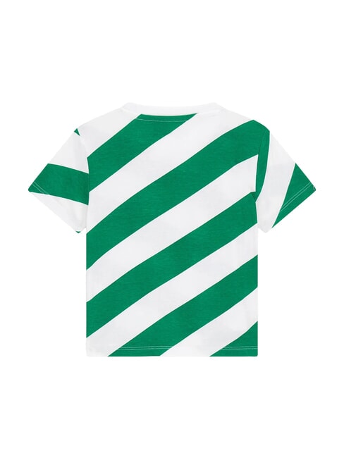 KID Tricou de bumbac bandă diagonală de măsliniu - Tricou copil