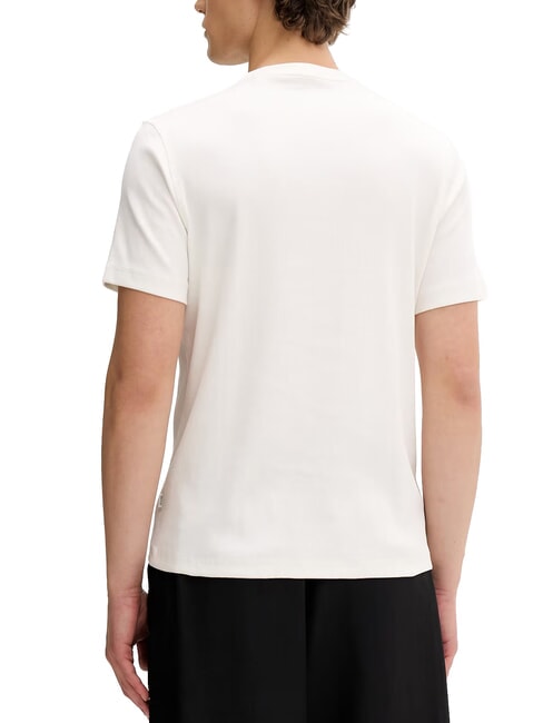 RIBBED Tricou de bumbac alb de alabastru - tricou