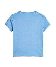 GUESS KID Tricou din bumbac pentru fete cravată de mătase albastră - Tricou copil - 2