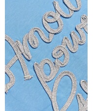 GUESS KID Tricou din bumbac pentru fete cravată de mătase albastră - Tricou copil - 3