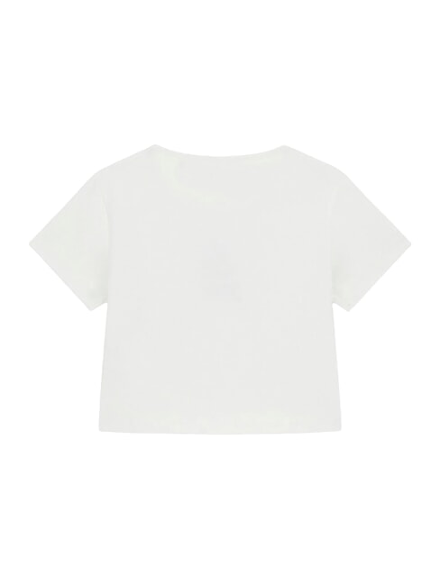 KID Tricou de bumbac alb purpuriu - Tricou copil