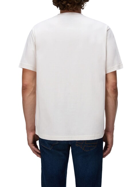 S-BOX LOGO SS 1 Tricou de bumbac şoaptă albă - tricou