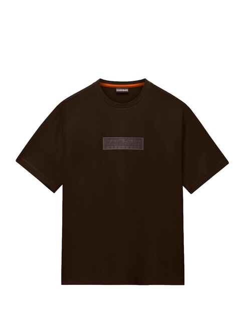 S-BOX LOGO SS 1 Tricou de bumbac maro &icirc;nchis - tricou