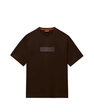 NAPAPIJRI S-BOX LOGO SS 1 Tricou de bumbac maro &icirc;nchis - tricou - 3