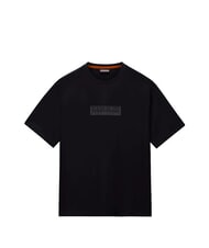 NAPAPIJRI S-BOX LOGO SS 1 Tricou de bumbac frumusețe neagră - tricou - 3