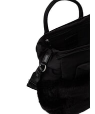 BLAUER PADDED Geantă de m&acirc;nă, cu curea de umăr BLACK - Genți femei - 4