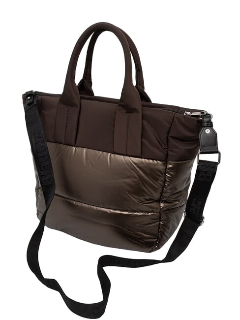 PADDED Geantă de m&acirc;nă cu curea de umăr maron &icirc;nchis - Genți femei