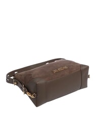 LOVE MOSCHINO SIGNATURE ZIP Geantă de umăr, reglabilă maro/maro - Genți femei - 4