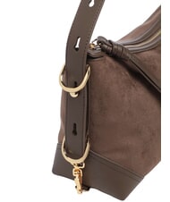 LOVE MOSCHINO SIGNATURE ZIP Geantă de umăr, reglabilă maro/maro - Genți femei - 6