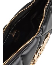 LOVE MOSCHINO EMBOSSED QUILTED Geantă de umăr negru - Genți femei - 5