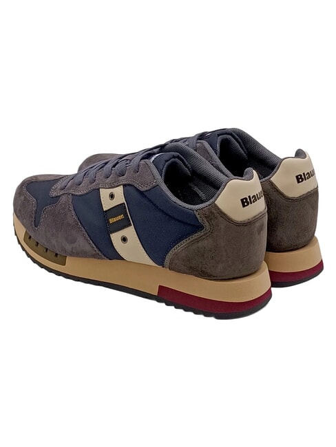 QUEENS Adidași bleumarin/gri-maro - Pantofi bărbați