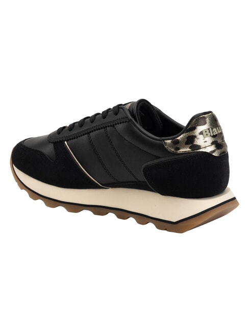 MILLS Teniși pentru femei negru/leopard - Pantofi femei