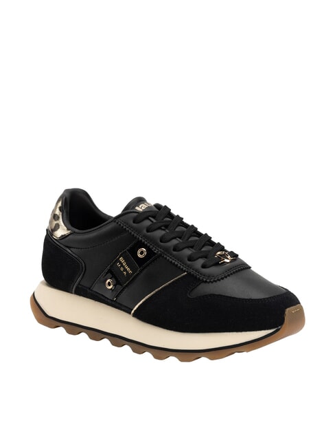 MILLS Teniși pentru femei negru/leopard - Pantofi femei