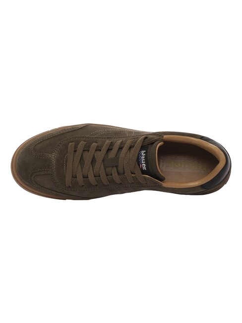 LOWELL Adidași din piele MILITAR VERDE - Pantofi bărbați