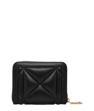 LOVE MOSCHINO EMBOSSED QUILTED Portofel compact, cu fermoar negru - Portofele femei - 2