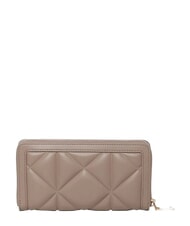LOVE MOSCHINO EMBOSSED QUILTED Portofel mare cu fermoar nisip - Portofele femei - 2