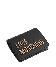 LOVE MOSCHINO BOLD LOVE Portofel compact, cu fermoar negru - Portofele femei - 4