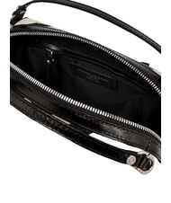 GIANNI CHIARINI ALIFA Geantă de umăr din piele, cu curea de umăr zebră albă și neagră - Genți femei - 5