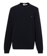 TIMBERLAND MERINO Pulover cu g&acirc;t crew din amestec de l&acirc;nă safir &icirc;nchis/denim &icirc;nchis - Pulovere pentru bărbați - 5