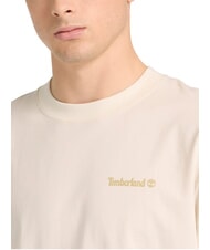 TIMBERLAND MAGNET Tricou cu m&acirc;necă scurtă, bumbac pur alb vintage - tricou - 3