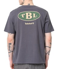 TIMBERLAND GAS STATION Tricou cu m&acirc;necă scurtă, bumbac pur perlă &icirc;nnegrită - tricou - 2