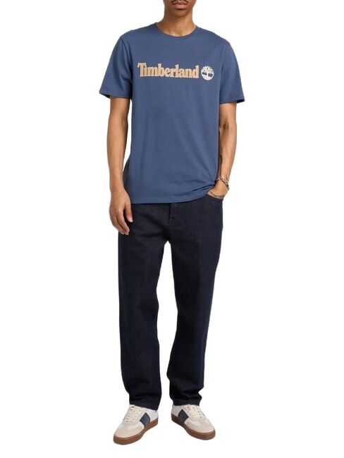 KENNEBEC RIVER LINEAR LOGO Tricou din bumbac ocean - tricou
