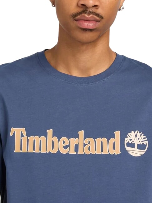 KENNEBEC RIVER LINEAR LOGO Tricou din bumbac ocean - tricou