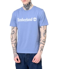 TIMBERLAND KENNEBEC RIVER LINEAR LOGO Tricou din bumbac albastru mediu - tricou - 4