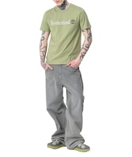 TIMBERLAND KENNEBEC RIVER LINEAR LOGO Tricou din bumbac verde deschis - tricou - 3