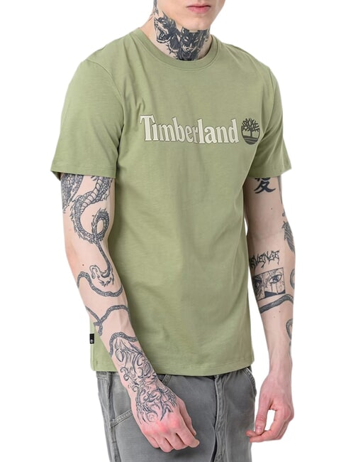KENNEBEC RIVER LINEAR LOGO Tricou din bumbac verde deschis - tricou