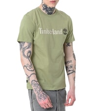 TIMBERLAND KENNEBEC RIVER LINEAR LOGO Tricou din bumbac verde deschis - tricou - 4