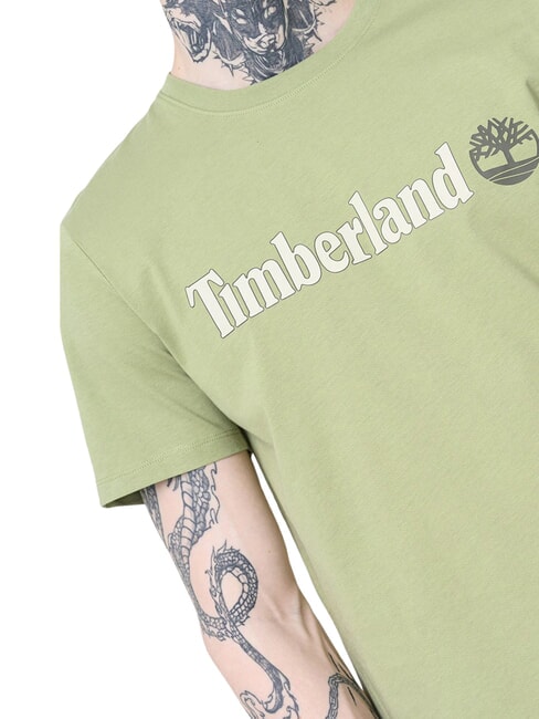 KENNEBEC RIVER LINEAR LOGO Tricou din bumbac verde deschis - tricou