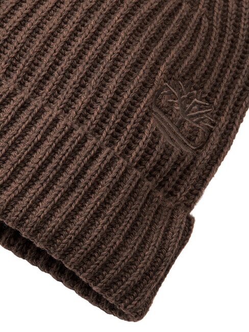 WOOL Pălărie din amestec de l&acirc;nă ciocolată - Căciuli