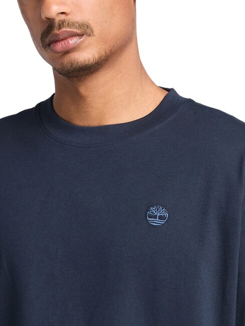 DUNSTAN RIVER Tricou de bumbac safir &icirc;nchis - tricou