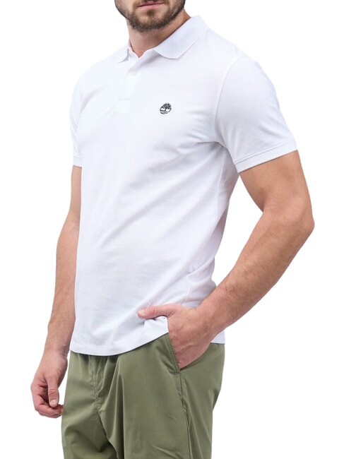 MILLERS RIVER Tricou polo cu m&acirc;necă scurtă alb - maiou Polo