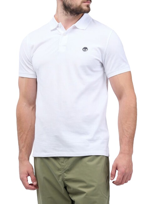 MILLERS RIVER Tricou polo cu m&acirc;necă scurtă alb - maiou Polo